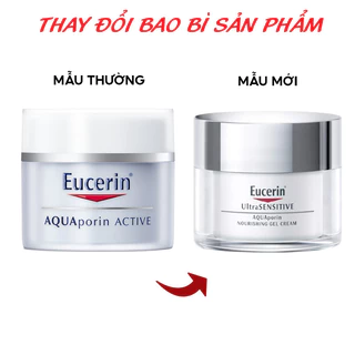 [Mã COSBAUH3 giảm 8% đơn 300K] Eucerin Kem dưỡng ẩm cho da thường đến da hỗn hợp AquaPorin Active cream 50ml
