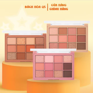 Bảng phấn mắt Odbo tông cam đào, cam đất, hồng đất nude có nhũ 12 ô Multi Look Eye Palette OD2012 - Bang mat cam hong