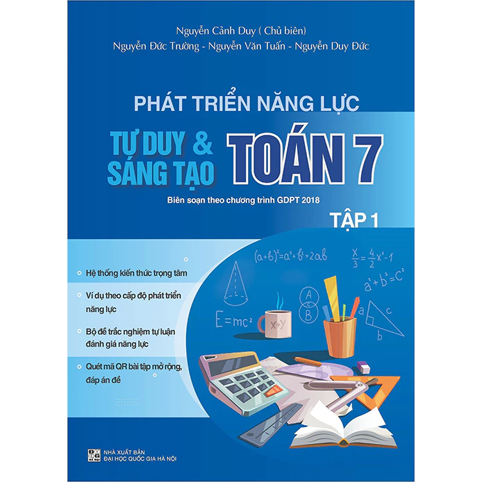 Sách - Phát triển năng lực tư duy và sáng tạo Toán 7 tập 1 (Biên soạn theo chương trình GDPT 2018)