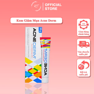 Kem Giảm Mụn Acne Derm - Kem Dưỡng QT STORE Làm Trắng Da Chứa 20% Azelaic (Acnederm) Chống Mụn Trứng Cá Giảm Mụn Đầu Đen