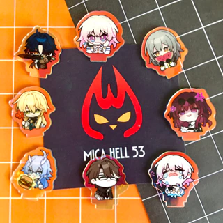 Standee Mini Honkai Star Rail Standee Anime Manga Acrylic 3cm Mẫu 2 Dễ Thương Lấp Lánh Hologram