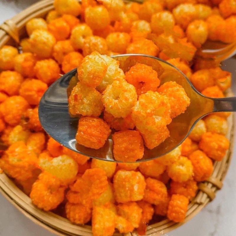 500G Nui Chiên Giòn, Bắp Sây Giòn ,Hạt Sen Cay Tẩm Gia Vị Đậm Đà, Tiệm ăn vặt Thuỳ Bùi