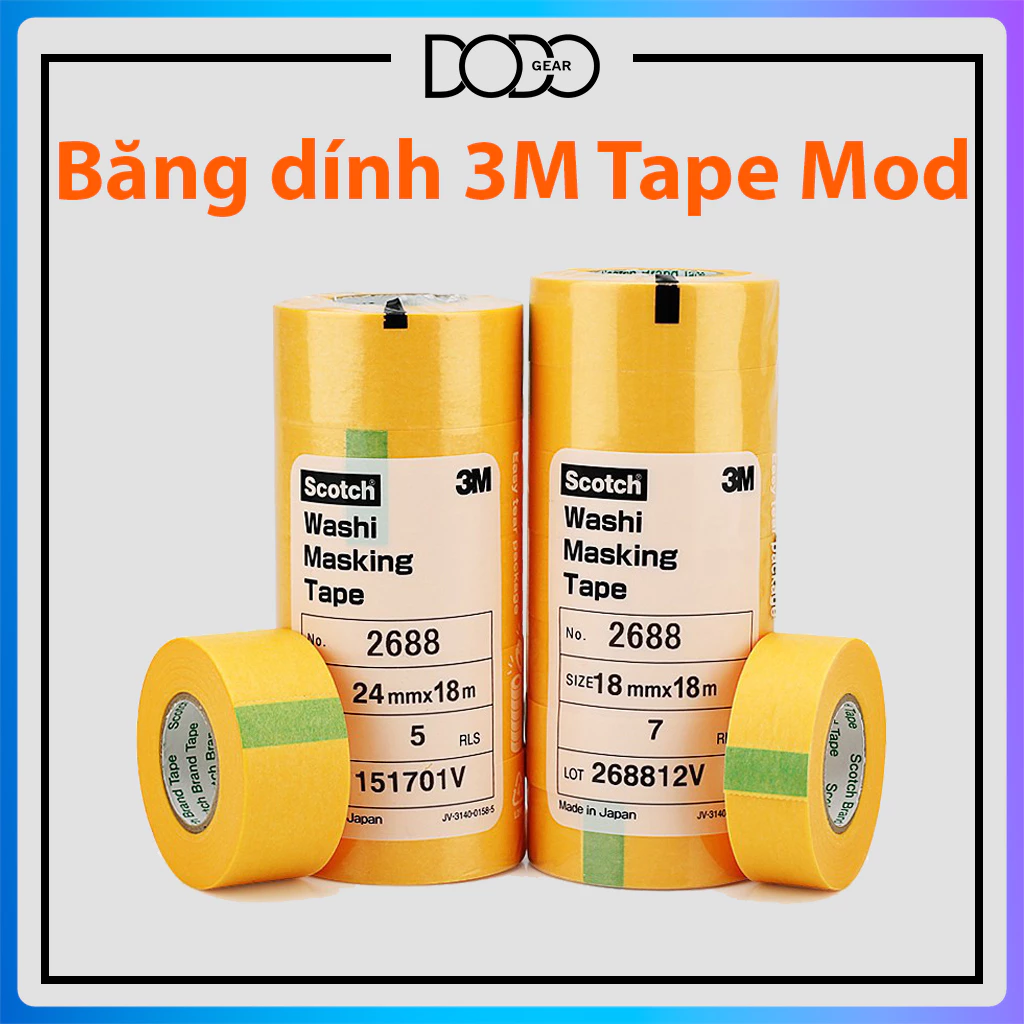 Cuộn băng dính giấy Tape mod bàn phím cơ DoDo Gear