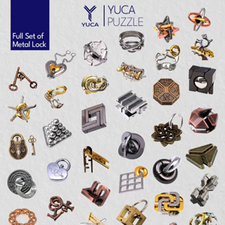 Đồ chơi trí tuệ Khóa Kim Loại Puzzle, Yuca Puzzle - Thử thách giải đố thông minh,  Hack não, Trí tuệ, Tư duy Xếp hình 3D