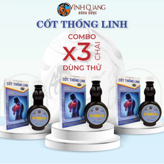 Combo 3 chai Cốt Thống Linh VĨNH QUANG - Hoạt huyết, phong thấp, thấp khớp, đau lưng - chai 280ml