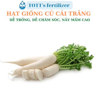 Hạt Giống Củ Cải Trắng dễ trồng TOTT's fertilizer