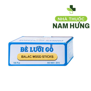 Que đè lưỡi gỗ Lạc Việt Balac Wood Stick (100 cái)