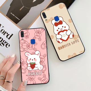 Ốp lưng vivo y91 / vivo y91c / vivo y93 / vivo y95 in hình thỏ trắng cute dễ thương