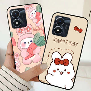 Ốp lưng vivo y02s / vivo y01 / vivo y02 / vivo y02a in hình thỏ trắng cute dễ thương