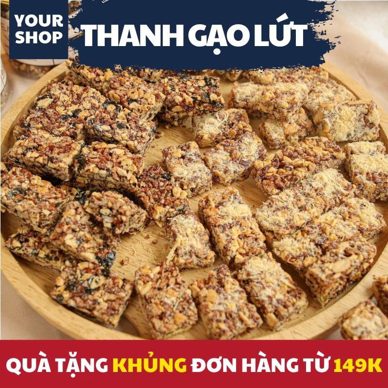 Thanh Gạo Lứt Chà Bông Granola Yourshop Mix Rong Biển