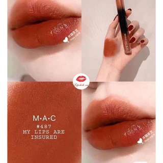 (ĐỌC MÔ TẢ)Son MAC màu 487 My Lips Are Insured