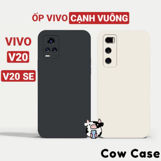 Ốp lưng Vivo V20 SE / V20SE viền vuông Cowcase | Vỏ điện thoại cặp đôi Vi vo bảo vệ camera toàn diện TRON