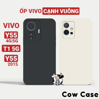 Ốp lưng Vivo Y55, T1 5G, Y55 2022 4G|5G viền vuông Cowcase | Vỏ điện thoại cặp đôi Vi vo bảo vệ camera TRON