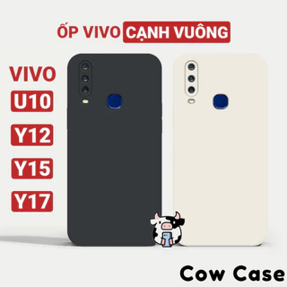 Ốp lưng Vivo U10, Y12, Y15, Y17 (1916) viền vuông Cowcase (1904) (1901) (1902) bảo vệ camera toàn diện TRON