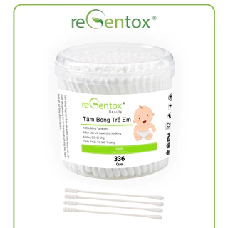 Tăm bông trẻ em reGentox 336que 1 đầu xoắn 1 tròn.( có thể dùng nặn mụn)