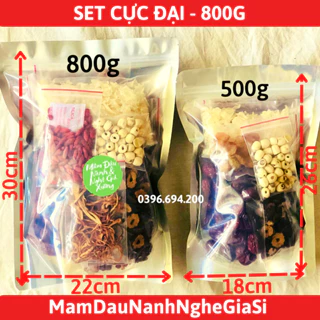 Set CỰC ĐẠI 800g 600g Chè dưỡng nhan tuyết yến 13 vị thơm ngon, bổ mát - nguyên liệu nấu chè tuyết yến dưỡng nhan