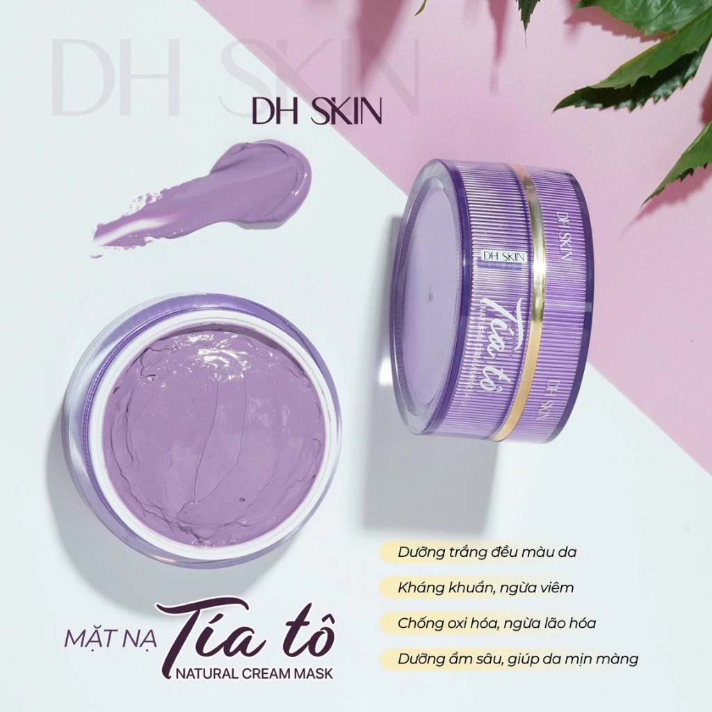 [CHÍNH HÃNG] MẶT NẠ TÍA TÔ DH SKIN DƯỠNG TRẮNG DA GIẢM MỤN THÂM NÁM 120G