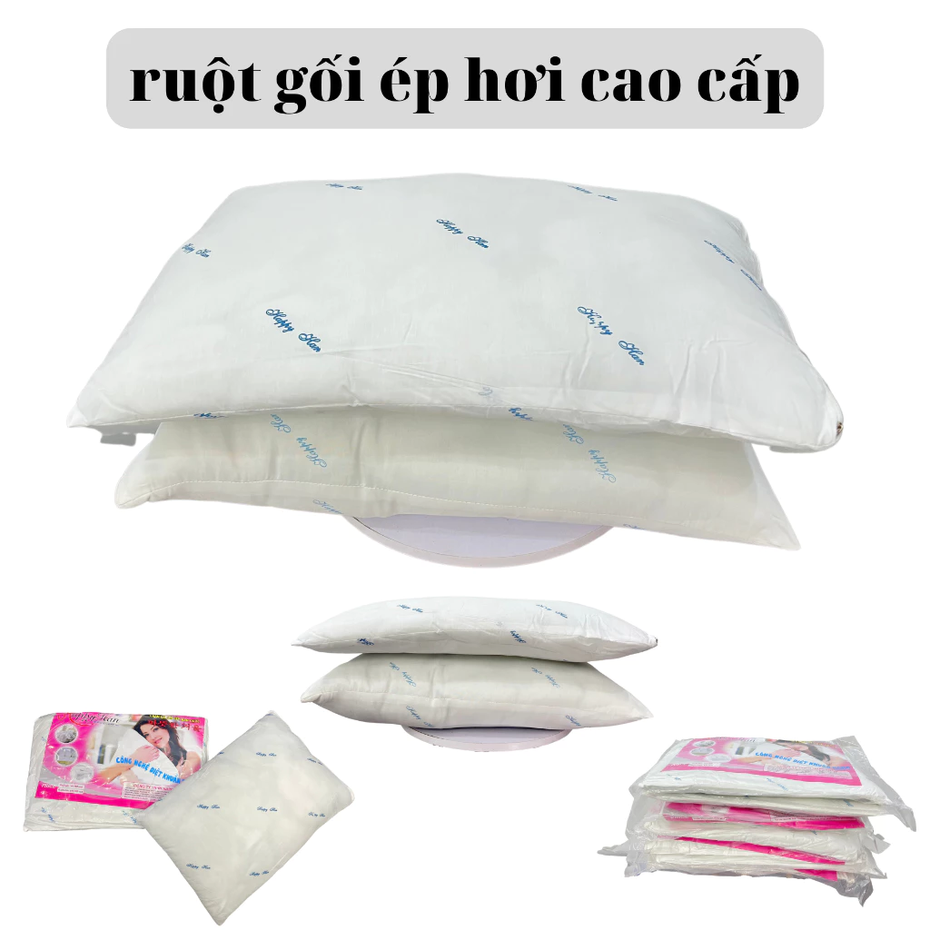 Ruột gối nằm ép hơi chân không, kích thước 45x65cm