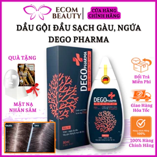 Dầu Gội Đầu DEGO PHARMA - Dầu gội đầu sạch gàu ngứa, nấm da đầu, cải thiện nang tóc và rụng tóc 80ml - ECOM BEAUTY