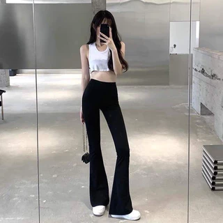 quần legging nữ,quần ống loe nữ cạp cao dáng dài chất đẹp