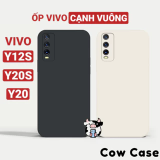 Ốp lưng Vivo Y12s / Y20 / Y20S (V2026) viền vuông Cowcase | Vỏ điện thoại cặp đôi Vi vo bảo vệ camera toàn diện TRON