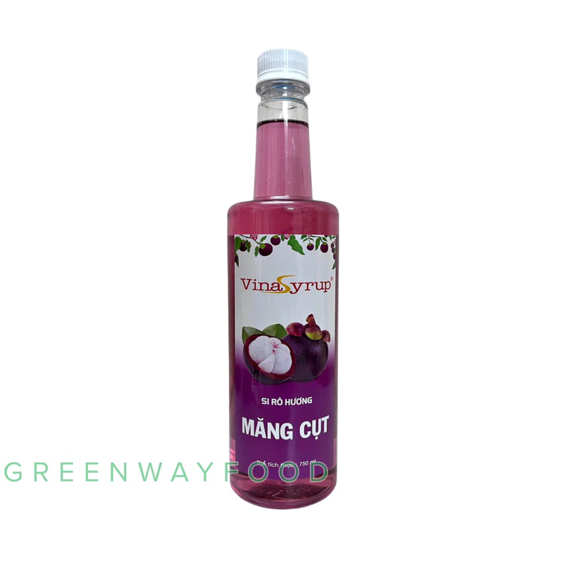 Siro pha chế VinaSyrup Măng cụt chai 750ml