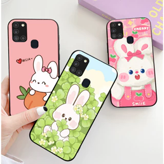 Ốp lưng Samsung a21s / a21 in hình thỏ trắng cute dễ thương