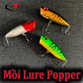 Mồi câu Lure Popper , câu cá lóc, cá chẽm, cá vược