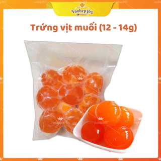 Trứng muối nướng sơ 13g - 14g (10 quả trứng vịt to) làm nhân bánh trung thu, làm sốt BBQ, kẹo nougat