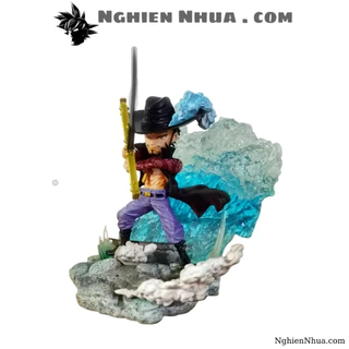 Mô hình One Piece Mihawk ( Mắt Diều Hâu ) cao 12cm , trạng thái chiến đấu , figure mô hình one piece