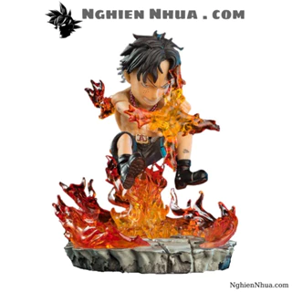 Mô hình One Piece  Ace Cao 10cm trạng thái chiến đấu , figure mô hình one piece - Nghiện Nhựa