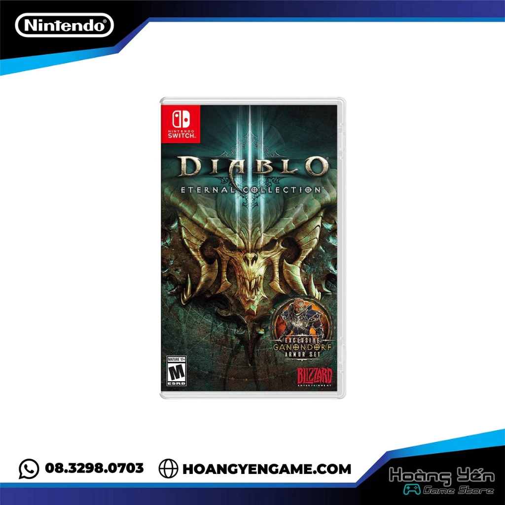 [Mã 99ELHA giảm 7% đơn 300K] Băng game Nintendo Switch Diablo III Eternal Collection ( Diablo 3 )