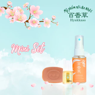 Bộ ba sản phẩm Mini Set dưỡng da cải thiện da mụn Hyakkaso Japan