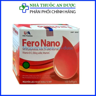 Viên uống Fero Nano bổ sung Sắt, Acid hộp 100 viên