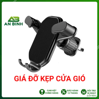 Giá Đỡ Điện Thoại Kẹp Cửa Gió Ô Tô Chất  Liệu Nhựa ABS Cao Cấp, Giá Đỡ Điện Thoại Móc Điều Hoà Ô Tô Xoay 360 Độ Mã 23