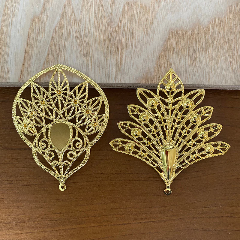 Phiến lá lớn 80*74mm làm vương miện nguyên liệu làm trang sức cổ trang cosplay cổ phục NL0095