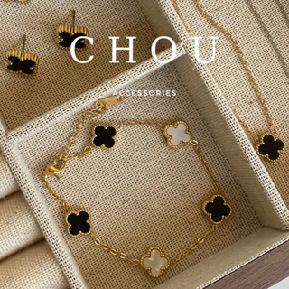 Vòng Tay Titan, Lắc Tay Titan Cỏ 4 Lá | CHOU ACCESSORIES |