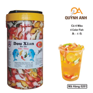 Thạch cá 4 màu Dou xian 2,5Kg