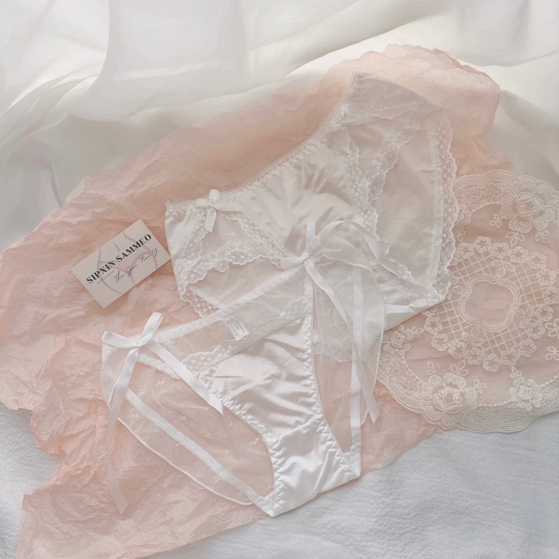 🥕 Set 2 Quần Lót Nữ Màu Trắng Sang Xịn ☁️