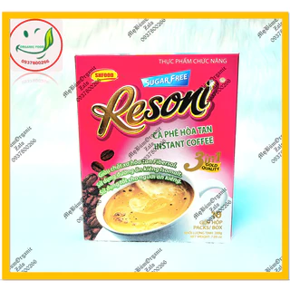 Cà phê ăn kiêng Resoni Hộp 10 Gói ( 200g) - Cà phê dành cho người tiểu đường, ăn kiêng, giảm cân.