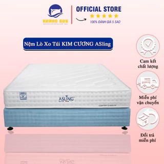 Đệm Lò Xo ĐỆM KHANG DUY - Nệm Lò Xo Túi KIM CƯƠNG ASling Cao Cấp Chuẩn Khách Sạn Sang Trọng Dày 25cm