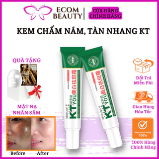 Kem chấm nám tàn nhang KT - Kem cải thiện nám, tàn nhang, đồi mồi, giúp da trắng sáng và căng mịn - ECOM BEAUTY