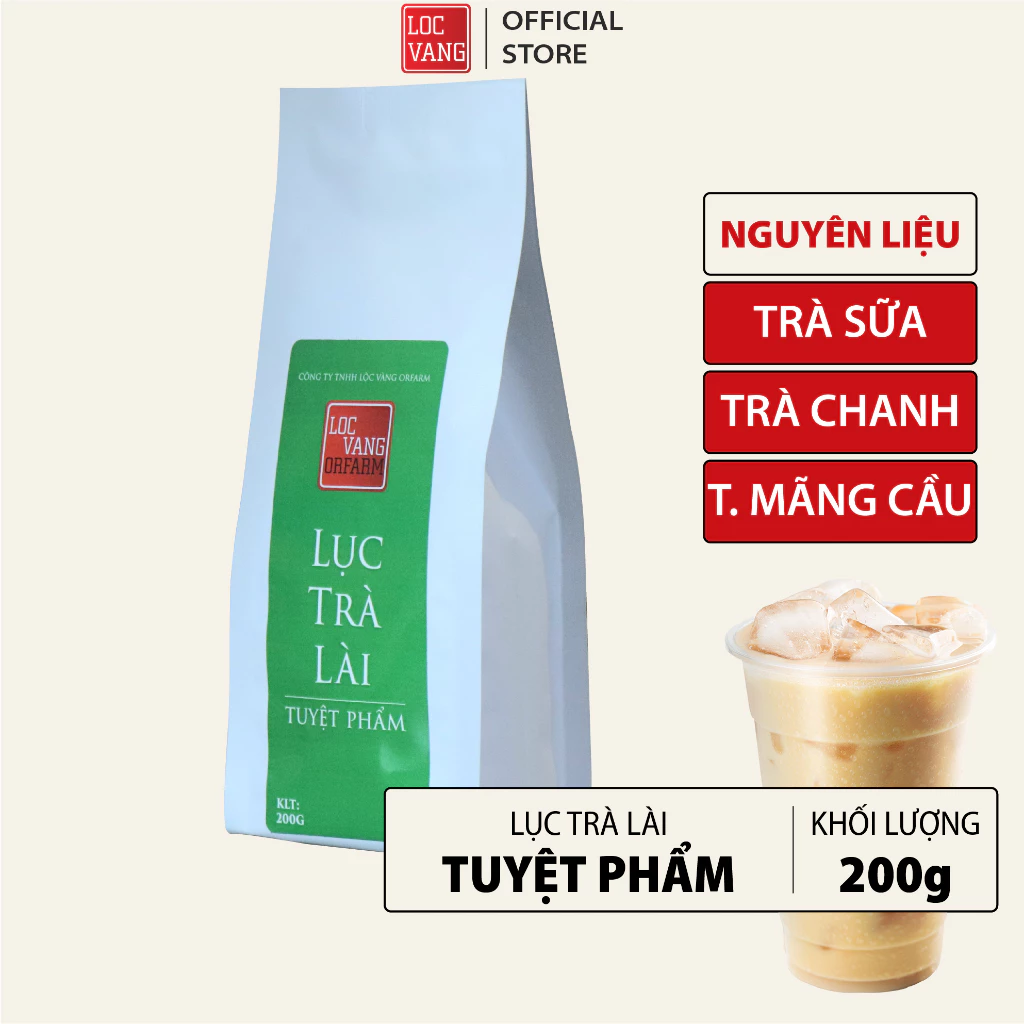 Lục Trà Lài, Lục Trà Nhài Nguyên Liệu Làm Trà Sữa Trân Châu Đường Đen, Trà Thái Xanh Thái Đỏ 200g