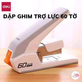 Dập ghim 60 tờ Deli 0465 (có trợ lực)