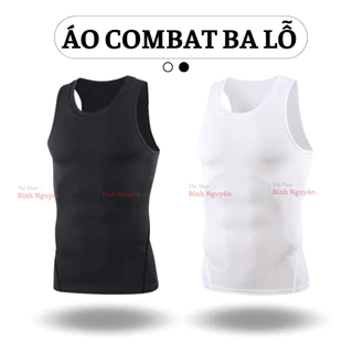 Áo Pro Combat ba lỗ nam, áo ba lỗ thể thao tập gym bóng đá bóng rổ co giãn thấm hút mồ hôi tốt