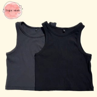 [CÓ BIGSIZE < 80kg] Áo croptop ba lỗ  - áo 3 lỗ croptop viền