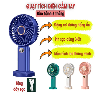 Quạt mini cầm tay tích điện tiện lợi nhiều màu sắc My Home DN061