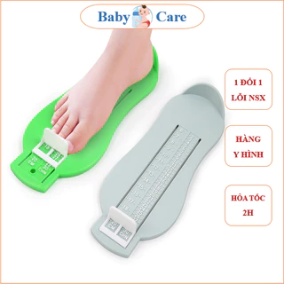 Thước đo chiều dài bàn chân cho bé từ 0 - 8 tuổi - Hàng xịn