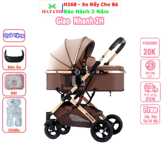 Xe đẩy cho bé H268 Hatato mẫu xe đẩy cho bé 2 chiều 3 tư thế