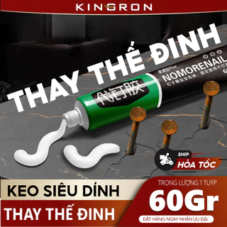 Keo Siêu Dính Tuýp 60g Keo Siêu Dán Tường Dán Giày Gỗ Thuỷ Tinh Đa Năng Chống Thấm Nước Dán Mọi Bề Mặt KINGRON